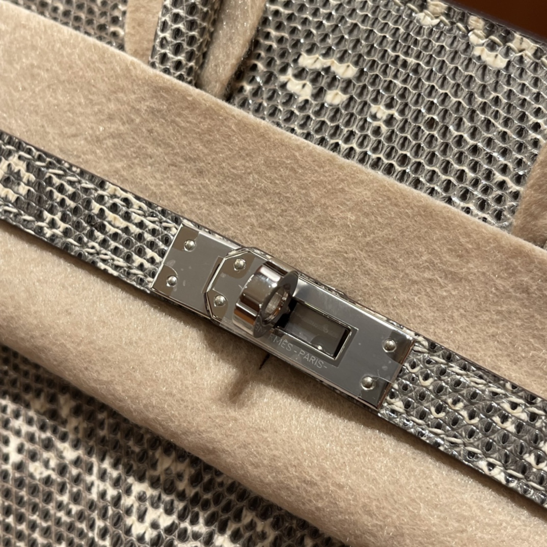 에르메스 버킨백25 히말라야 은장 리자드 가죽